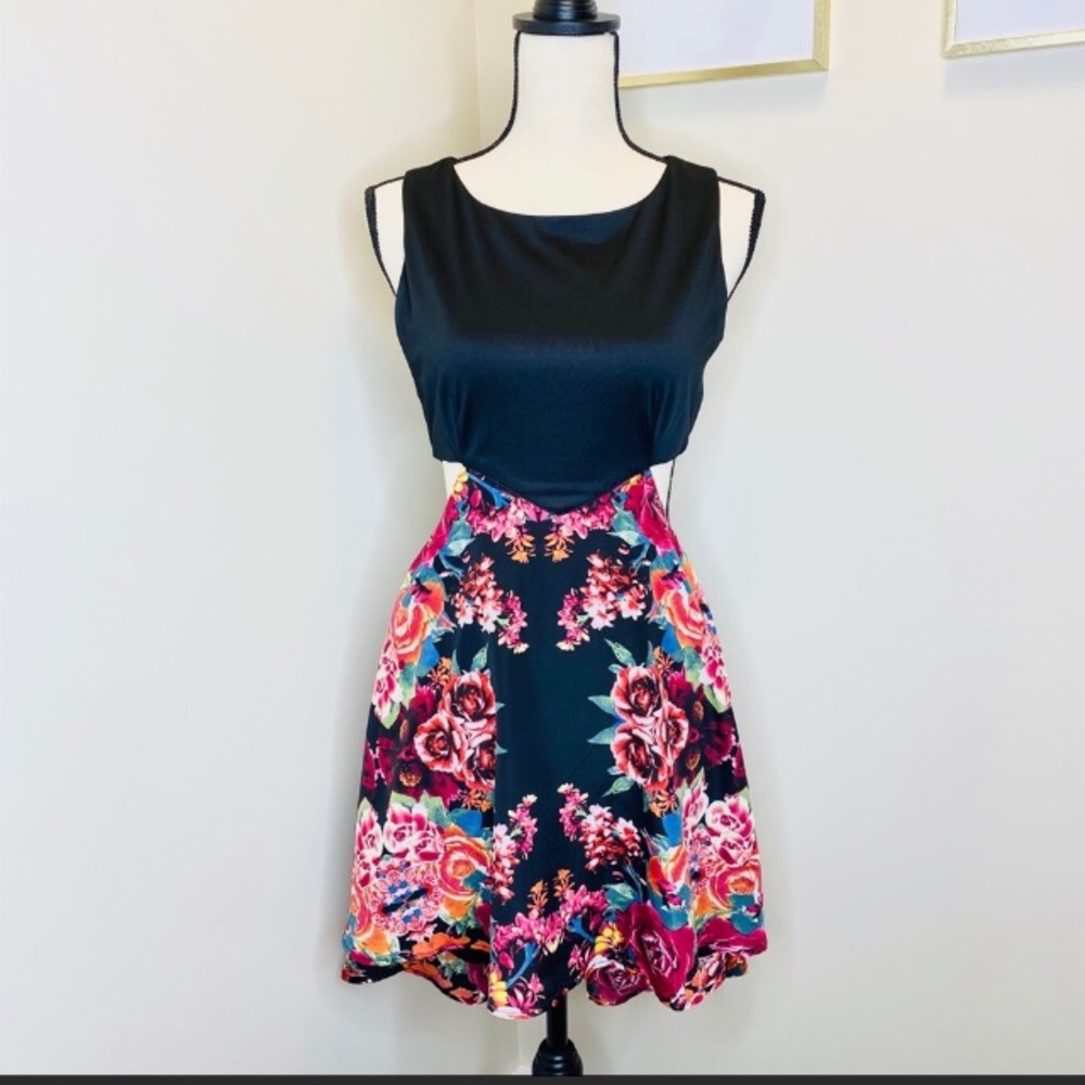 High-low floral dress